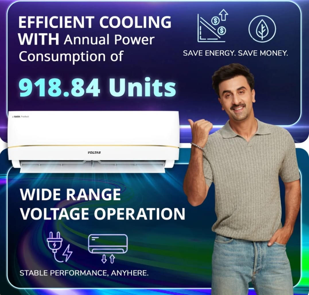 Voltas 183Inv Vertis Zenith Gold-1 1.5 Ton 3 Star Inverter Split AC (2026 Series)-Online Mahajan Electronics