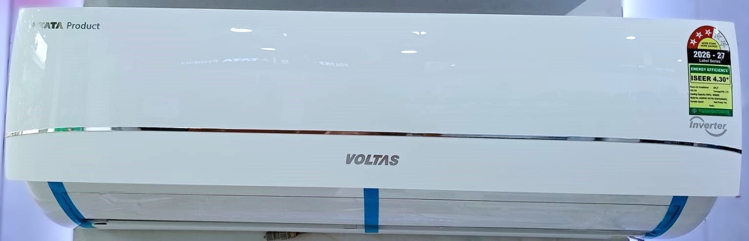 Voltas 243INVHC VECTRA ZENITH 2 Ton 3 Star Hot & Cold Inverter Split AC – 5-in-1 Adjustable Mode, Copper Coil, Anti-Dust Filter, High Ambient Cooling-Online Mahajan Electronics