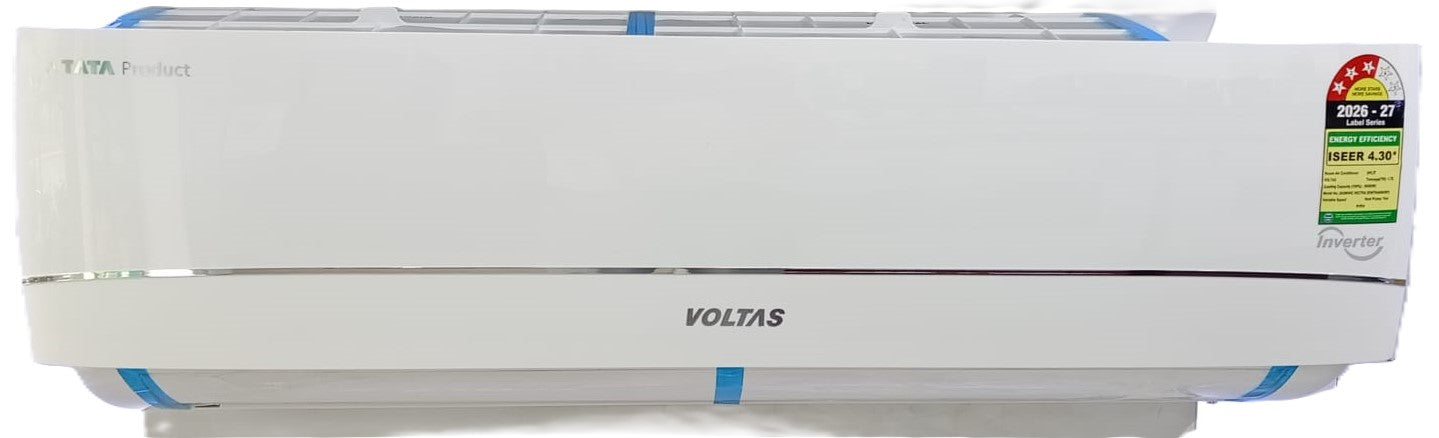 Voltas 243INVHC VECTRA ZENITH 2 Ton 3 Star Hot & Cold Inverter Split AC – 5-in-1 Adjustable Mode, Copper Coil, Anti-Dust Filter, High Ambient Cooling-Online Mahajan Electronics