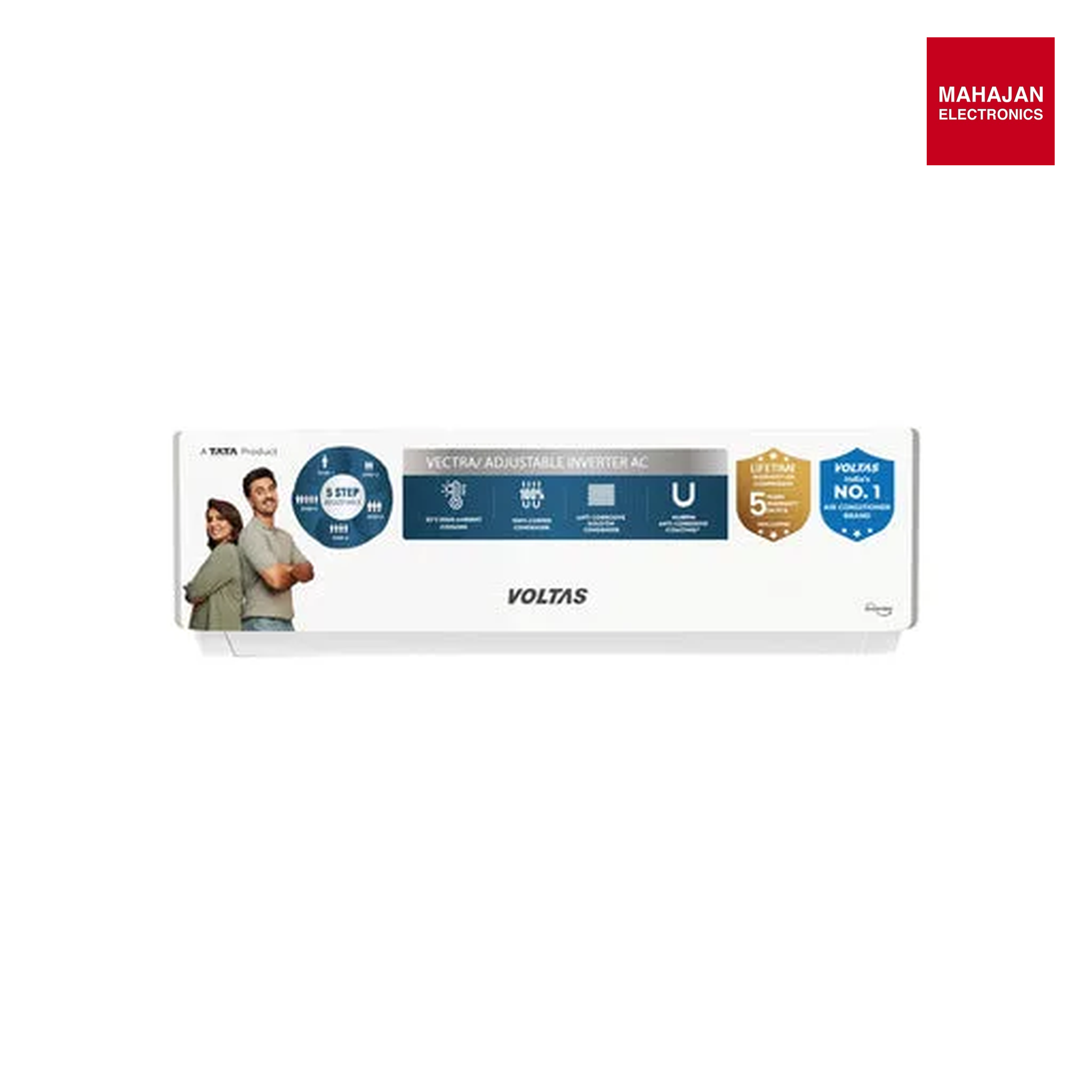 Voltas 245INV VACTRA PLUSH 2 Ton 5 Star Inverter Split AC (2026 Series)-Made in india-Online Mahajan Electronics