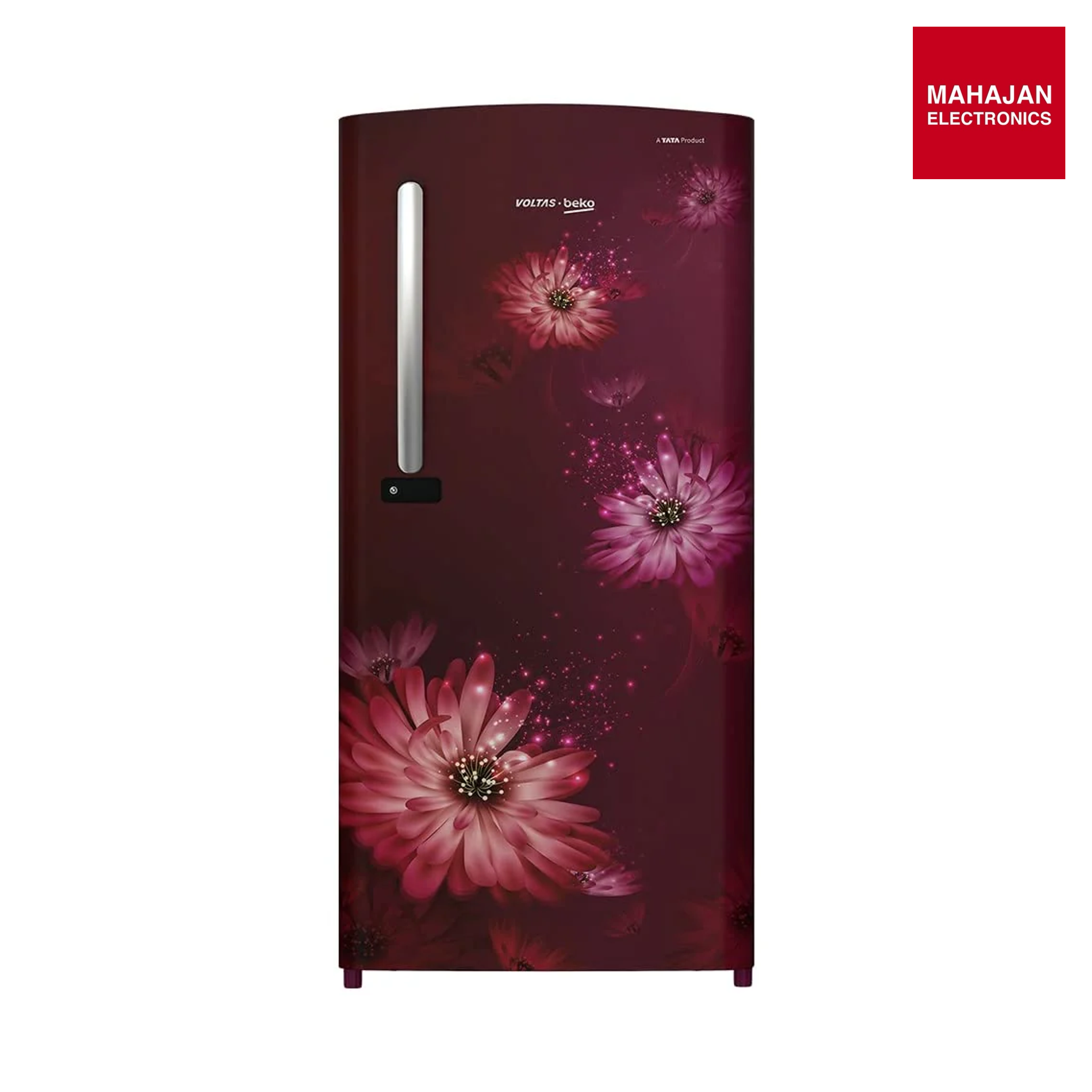 Voltas Beko - RDC245B / 3W0DWE0M000UGD 210L 3 Star Single Door Refrigerator (Dahlia Wine) | Direct Cool , FreshBox™ & FlexLift™ Mahajan Electronics Online