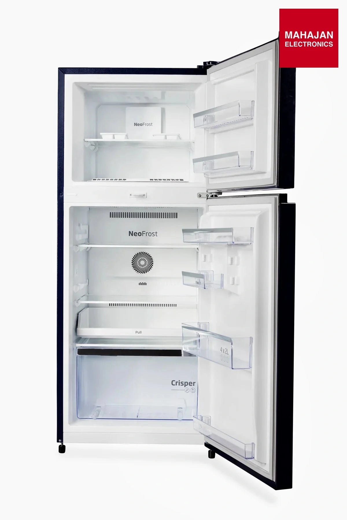 Voltas Beko RFF295C/2WPV100RCBDP 250L 2 Star Frost Free Double Door Refrigerator Celin Blue-Online Mahajan โ Mahajan Electronics Online.