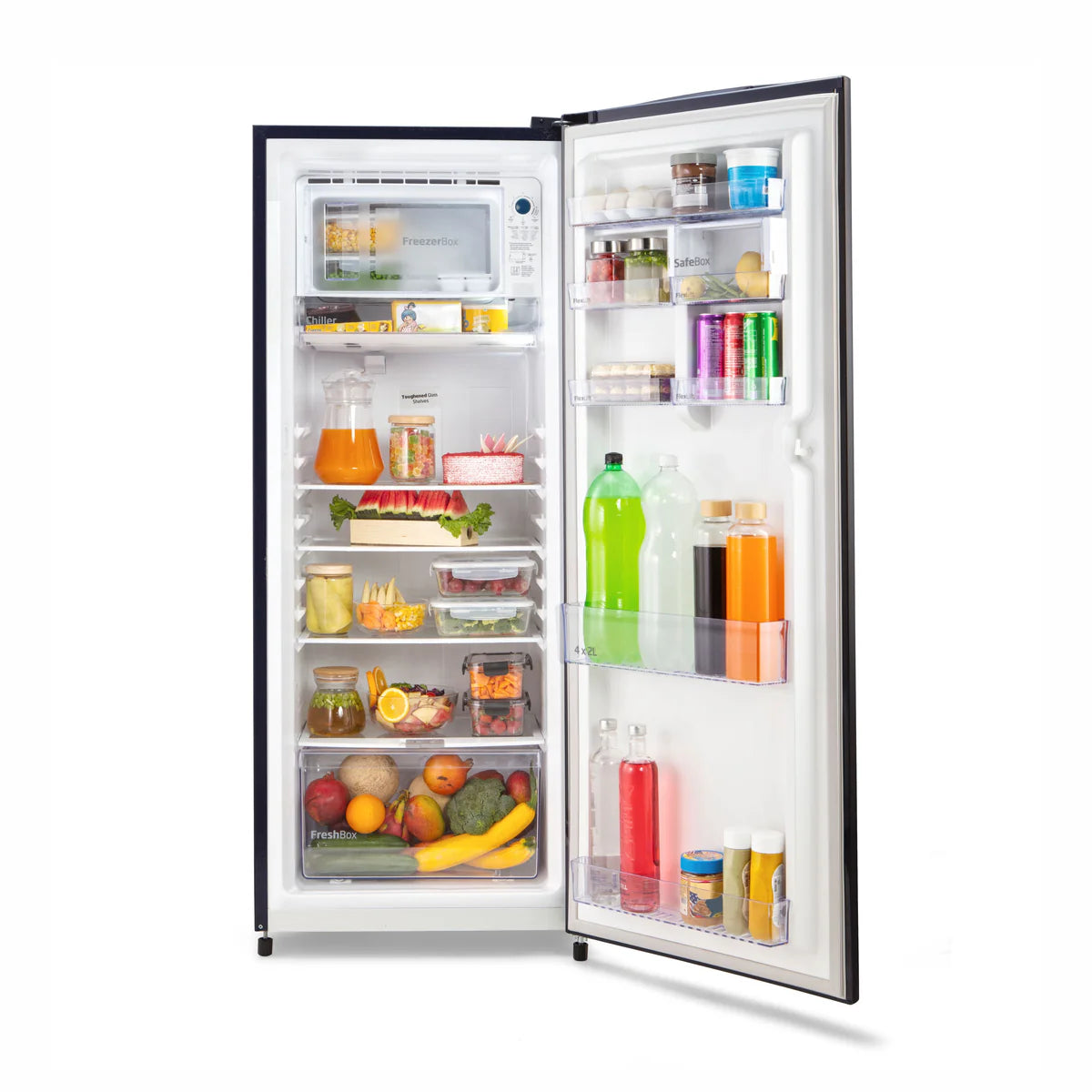 Voltas Beko VOLTBEK - RDC220V/5W0BBE0M000UGD 185L 5 Star Single Door Refrigerator , Bonita Blue | Direct Cool | Fresh Box Technology | Energy Efficient-Online Mahajan Electronics