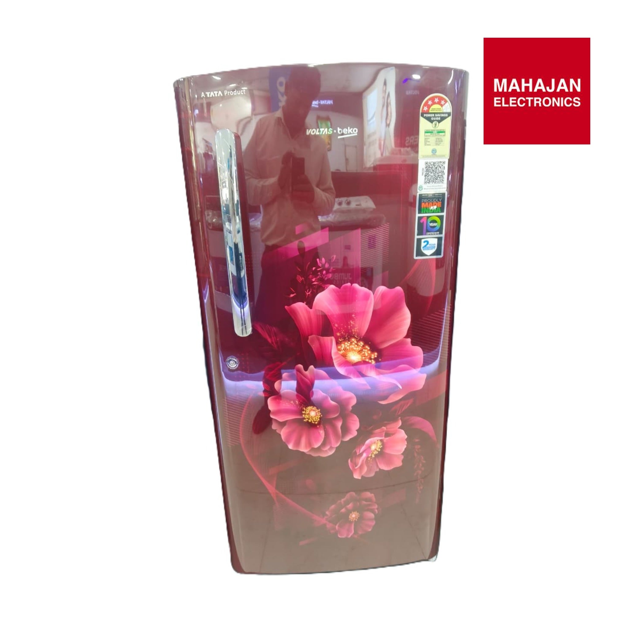 Voltas Beko VOLTBEK - RDC220A/4W0BWE0M0000GD 185L 4 Star Single Door Refrigerator Bonita Wine, | Direct Cool | Fresh Box Technology | Energy Efficient