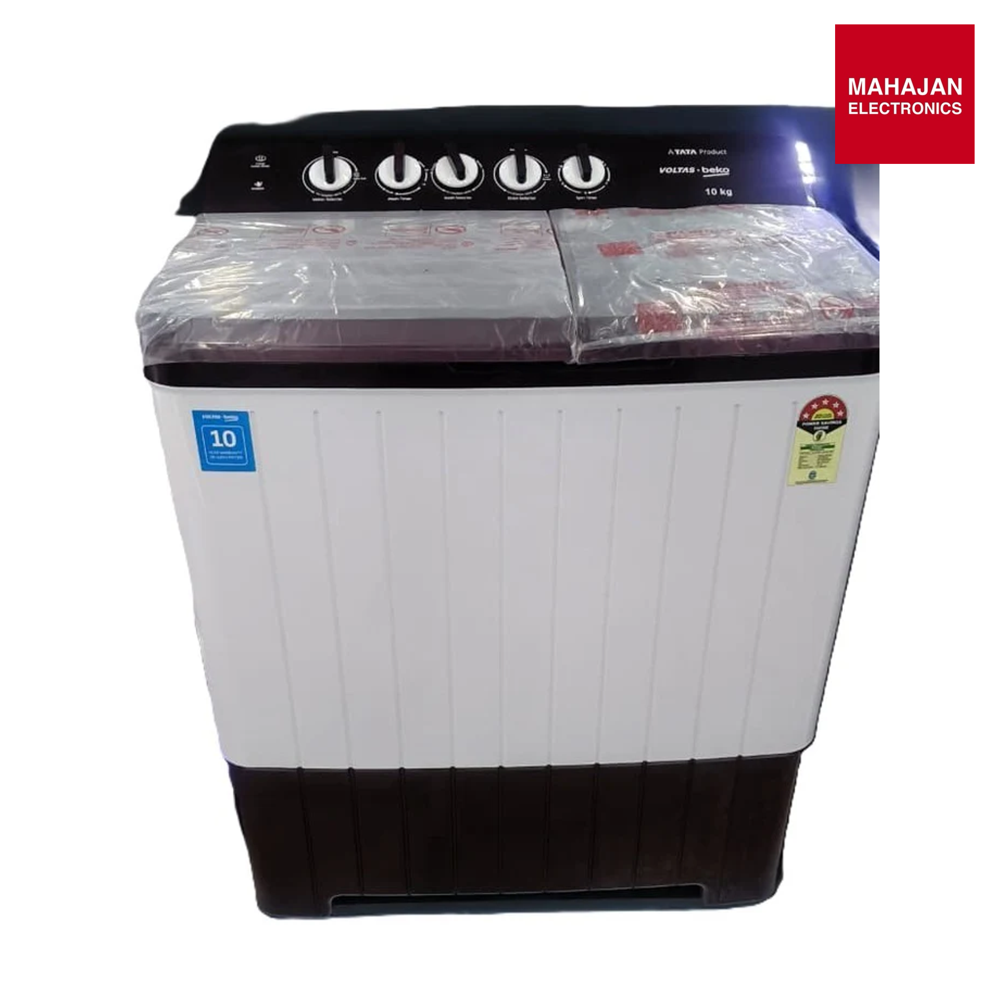 Voltas Beko WTT100UPA/BRSSWH5PTDA 10 kg Semi Automatic Top Load Washing Machine mahajan electronics 0nilne