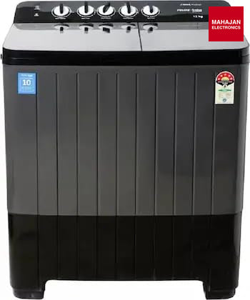 Voltas Beko WTT120UPA/BKSSDG5GTDA 12 Kg 5 Star Semi-Automatic Top Load Washing Machine | Double Waterfall, 1350 RPM, Black Voltas Beko – Mahajan Electronics Online.