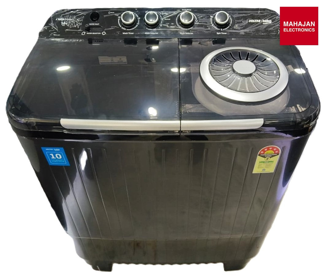 Voltas Beko WTT14UEA/BKSSDG4PTDA 14 kg Semi-Automatic Washing Machine โ Black-Online Mahajan Electronics