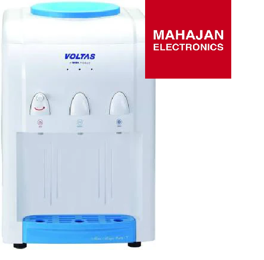 Voltas Mini Magic Pure-T 500-Watt Water Dispenser (White) – Hot, Cold & Normal Water | Compact & Efficient | 3 Faucets