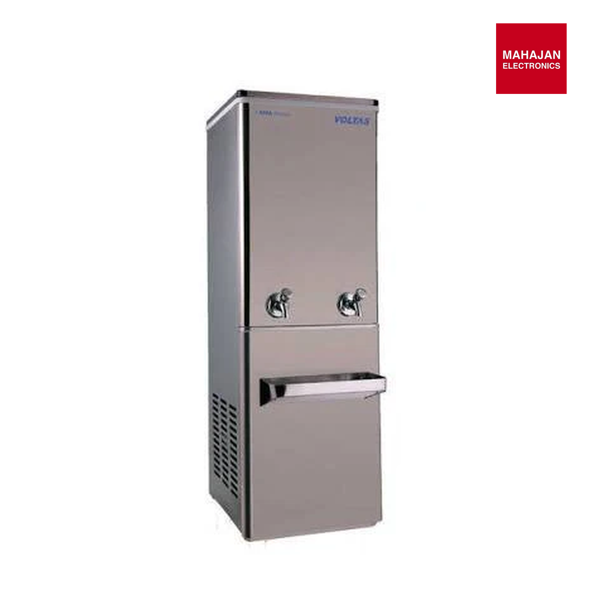 Voltas WC PS 60/120 NP Stainless Steel Water Cooler | 120L Capacity | 60 L/hr Cooling | 2 Faucets | Eco-Friendly | Ideal for Commercial Use