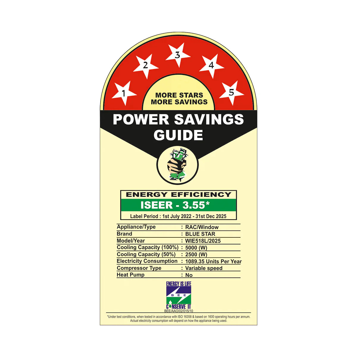 Blue Star WIE518L INVERTER WINDOW AC | L SERIES | 1.5 TON | 5 STAR Mahajan Electronics Online