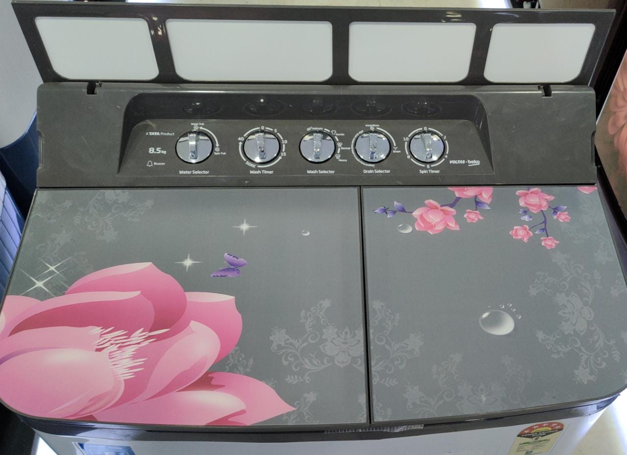 Voltas Beko 8.0 kg Semi Automatic Washing Machine WTT80DGRG/FLRB5 - Mahajan Electronics Online