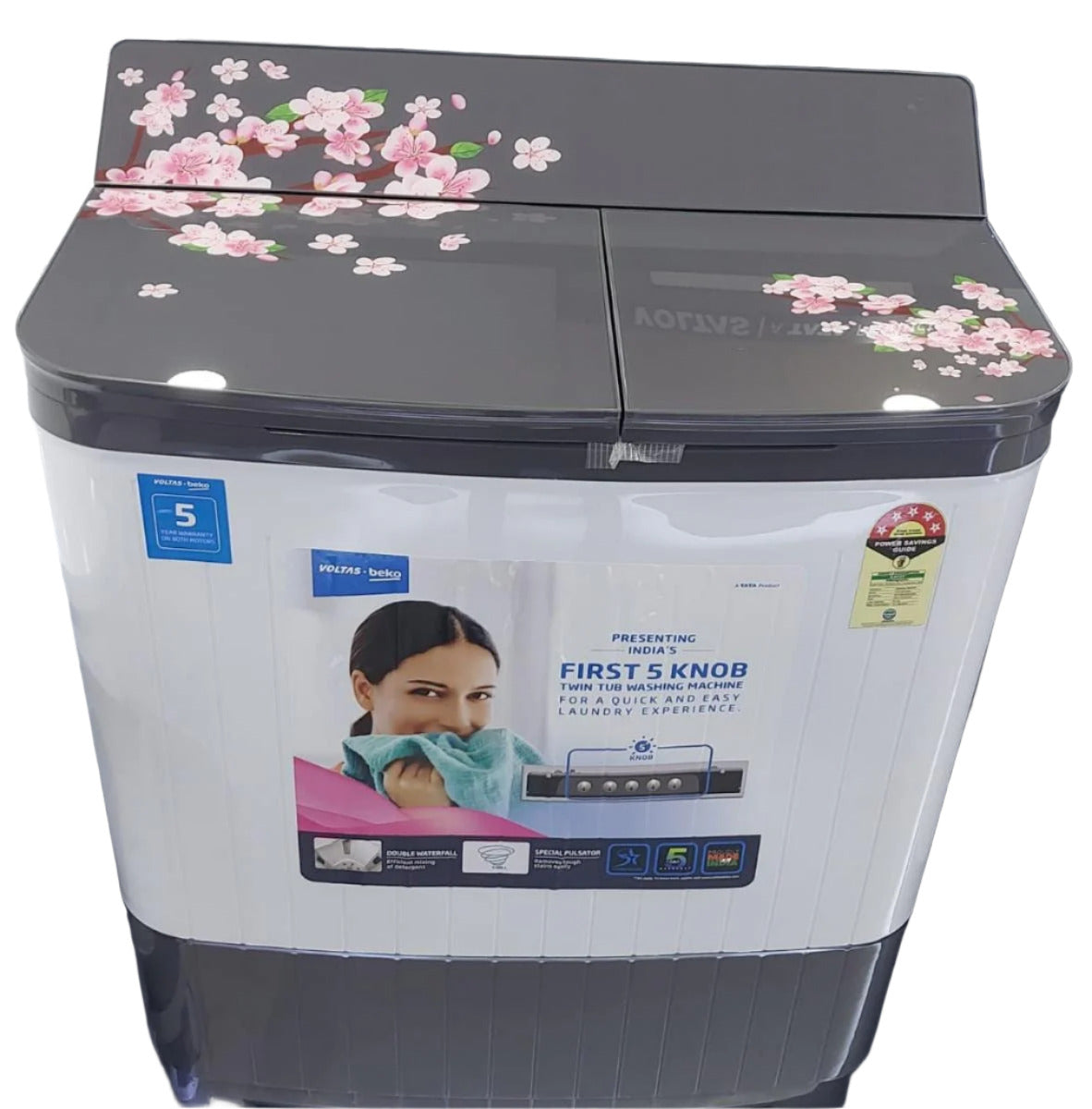 Voltas Beko 8.5 kg Semi Automatic Washing Machine (Gray) WTT85DGRG/FLRS5 - Mahajan Electronics Online