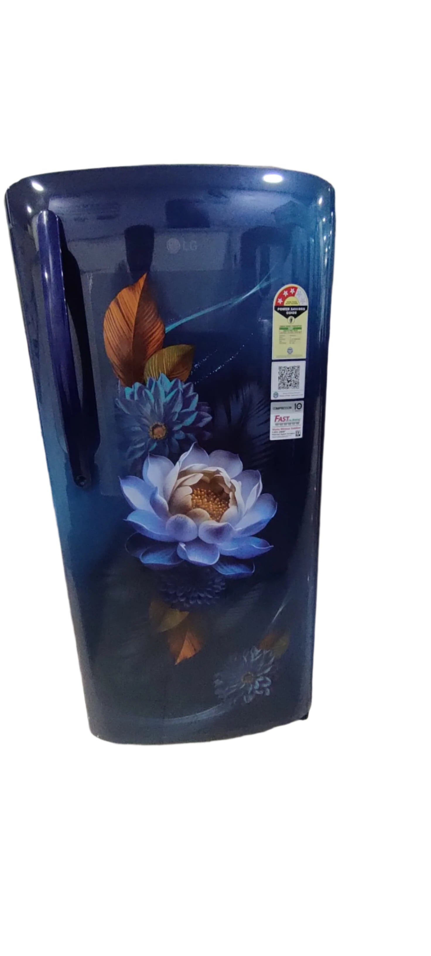 LG GL-B211HBWD, 201 Ltrs 3 Star Inverter Direct Cool Single Door Refrigerator, Blue Waterlily Mahajan Electronics Online