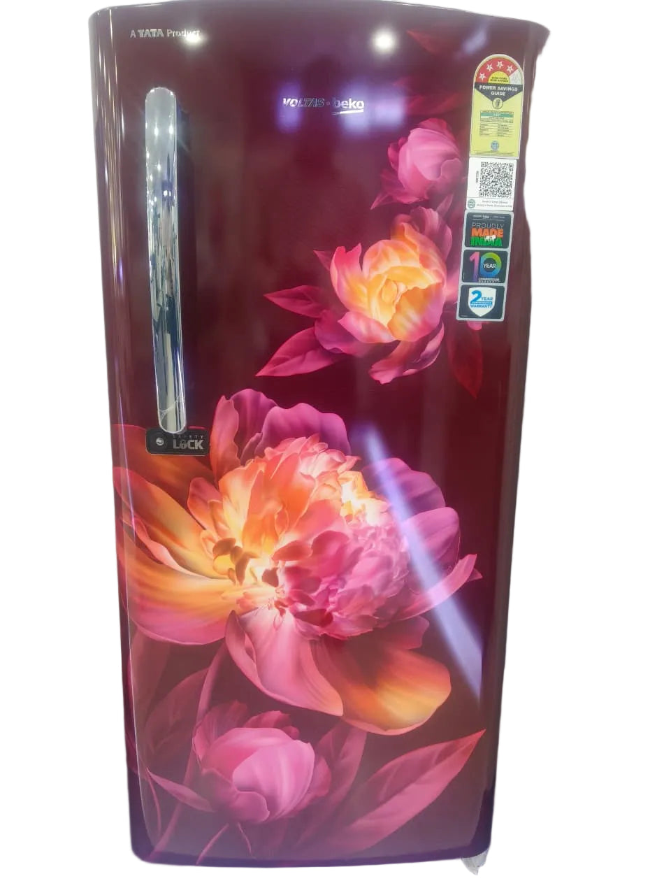Voltas Beko RDC220B/W0WDE0M0000GD 185 L, 4 Star, Direct Cool Single Door Refrigerator (Peony Delight Wine) Mahajan Electronics Online
