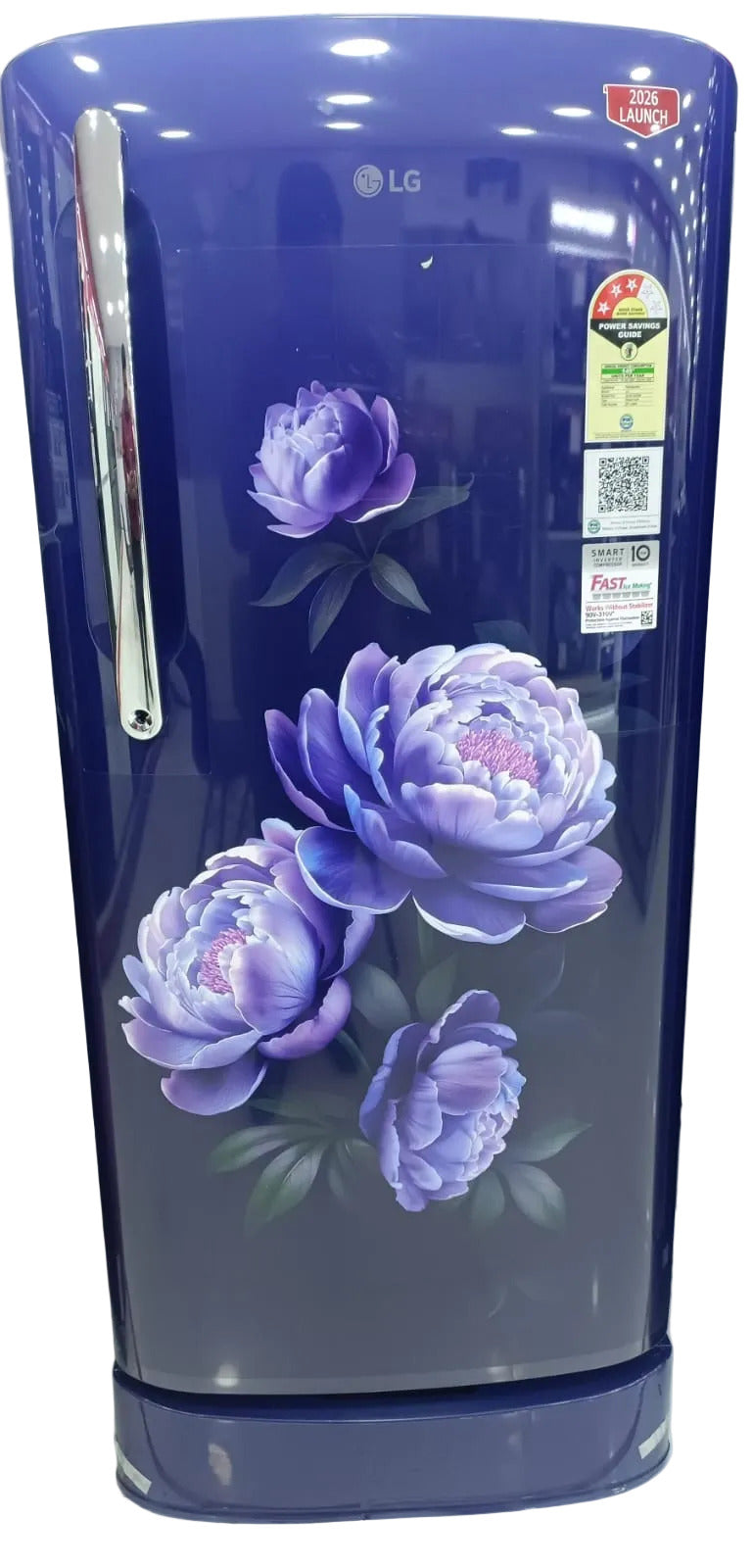 LG GLD2136ZHRG 201 L Single Door Refrigerator, Base Stand Drawer, Direct Cool, Smart Inverter Compressor, 3 Star Royal Glory Mahajan Electronics Online