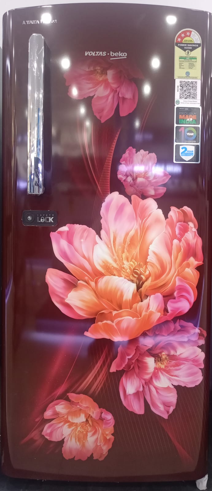 Voltas beko - RDC220B / 3S0WAE0M0000GD 185 L, 3 Star, Direct Cool Single Door Refrigerator Tropical Blue Abby Wine Mahajan Electronics Online