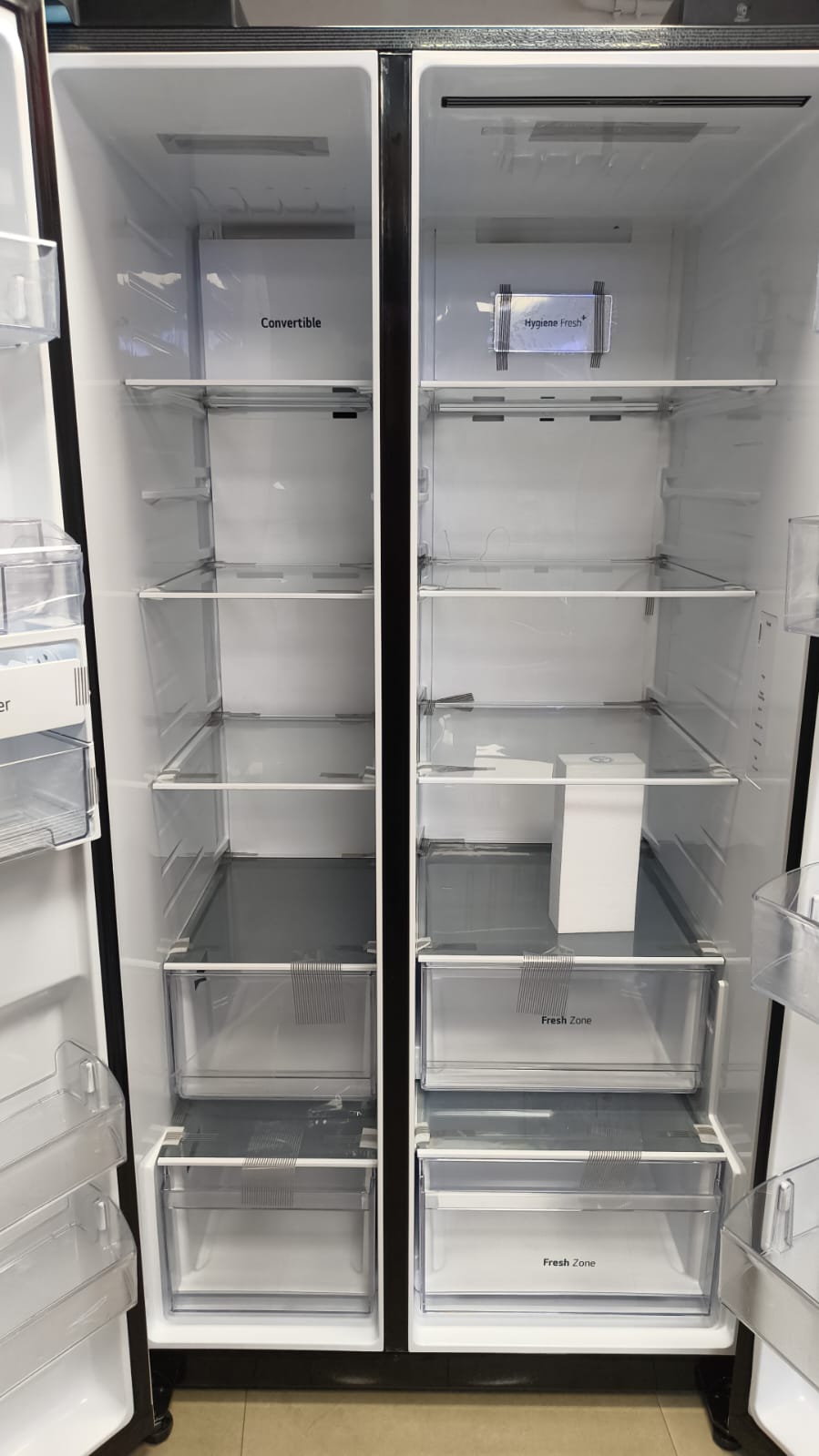 LG GL-B277GNB3.DNBZEBN 790L Side By Side Refrigerator | Smart Inverter Compressor | Door Cooling+™ | Wi-Fi Convertible | Natural Beige | 3 Star LG