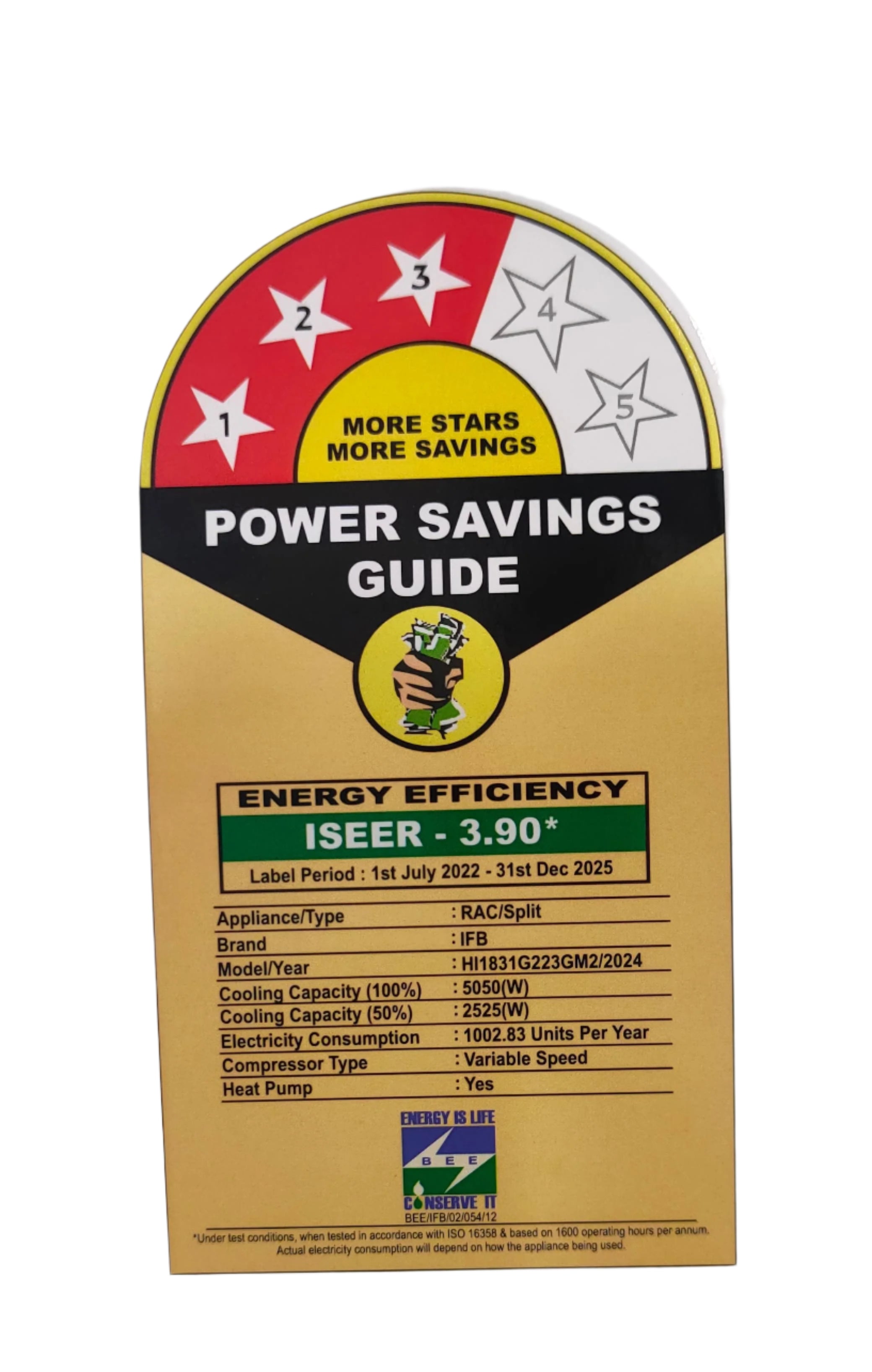 IFB HI1831G223GM1 1.5 Ton 3 Star Hot & Cold HD Inverter Split AC (Copper, 8 in 1 Mode, 4 Way Swing & HD Filter, Ivory - Matte Finish with deco strip) With Compatible Mahajan Electronics Online