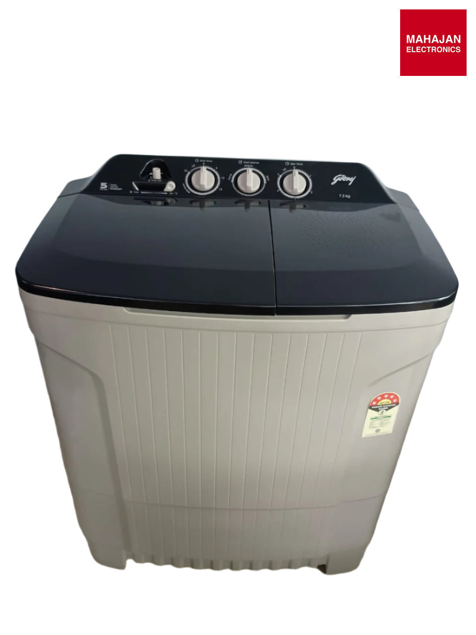 Godrej WSEDGE CLS 75 5.0 PRA MIGR 7.5 Kg 5 Star Semi-Automatic Top Load Washing Machine – Mahajan Electronics Online.