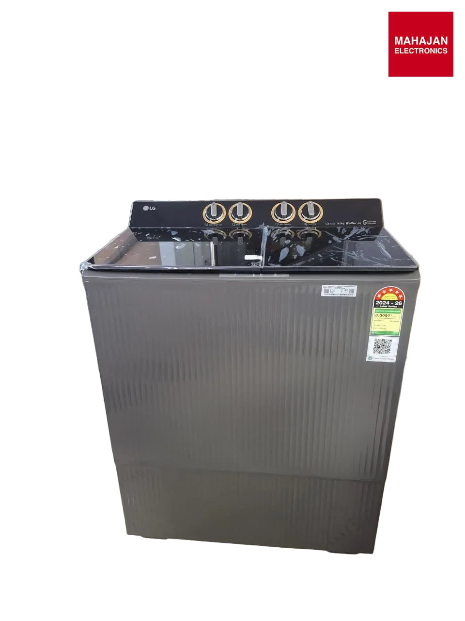 LG PX900H7SK4Z 9 KG Washing Machine with Dual Spin Shower, 3+1 Wash Program, Rat Away Technology, Middle Black, 5 Star LG