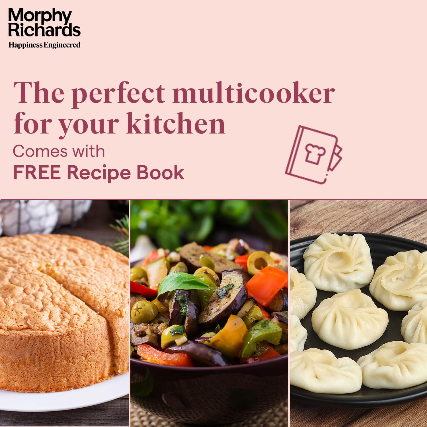 Morphy Richards WizPot 6 Litres 1000W Electric Pressure Cooker| Customised Preset for Indian Cooking| Automatic Shut-Off| Metallic Brown - Mahajan Electronics Online