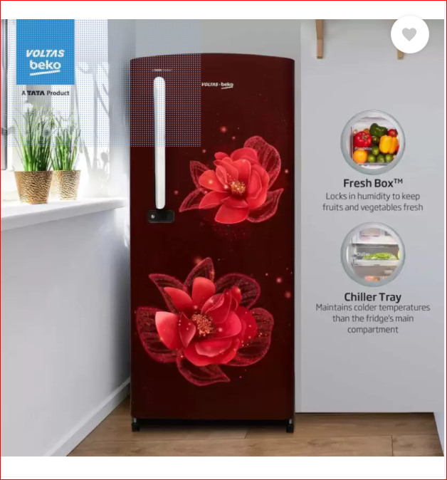 Voltas Beko by A Tata Product RDC220C/S0WFE0M0000GD 185 L Direct Cool Single Door Mahajan Electronics Online