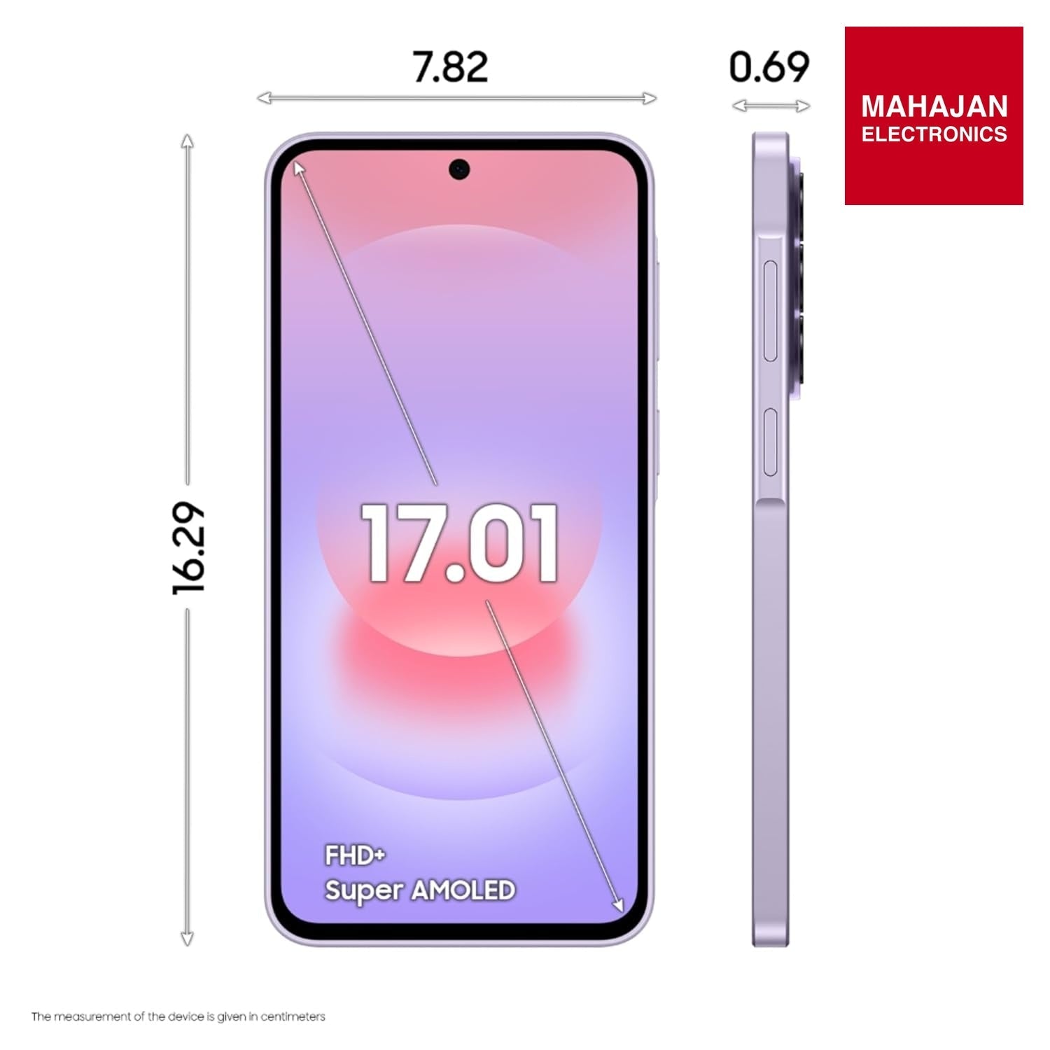 Samsung Galaxy A37 5G (Awesome Lavender, 8GB RAM, 128GB Storage), Agentic AI, Triple Camera with Nightography – Mahajan Electronics Online.