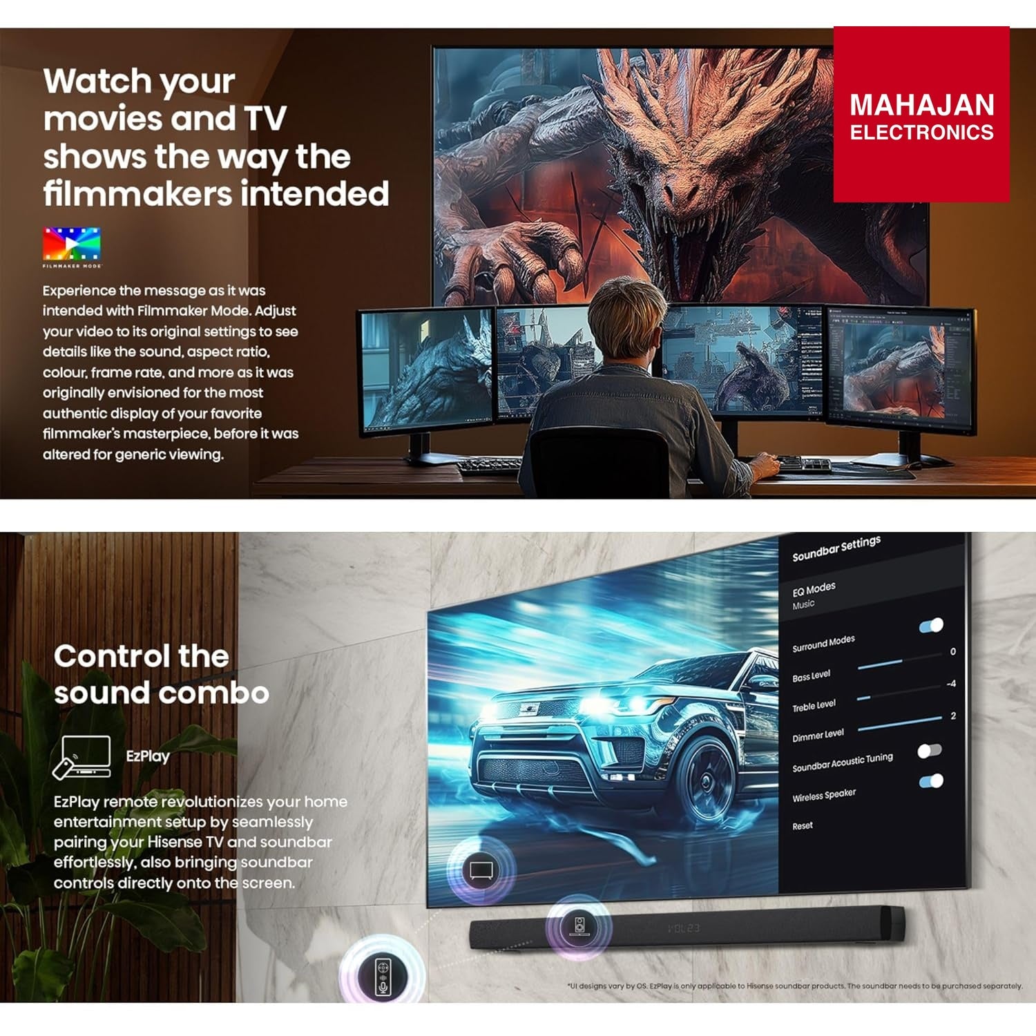 Hisense 43Q6S (2026) 108 cm (43 inches) 4K UHD QLED Smart TV with Dolby Vision & Atmos, AI Upscaling, Game – Mahajan Electronics Online.