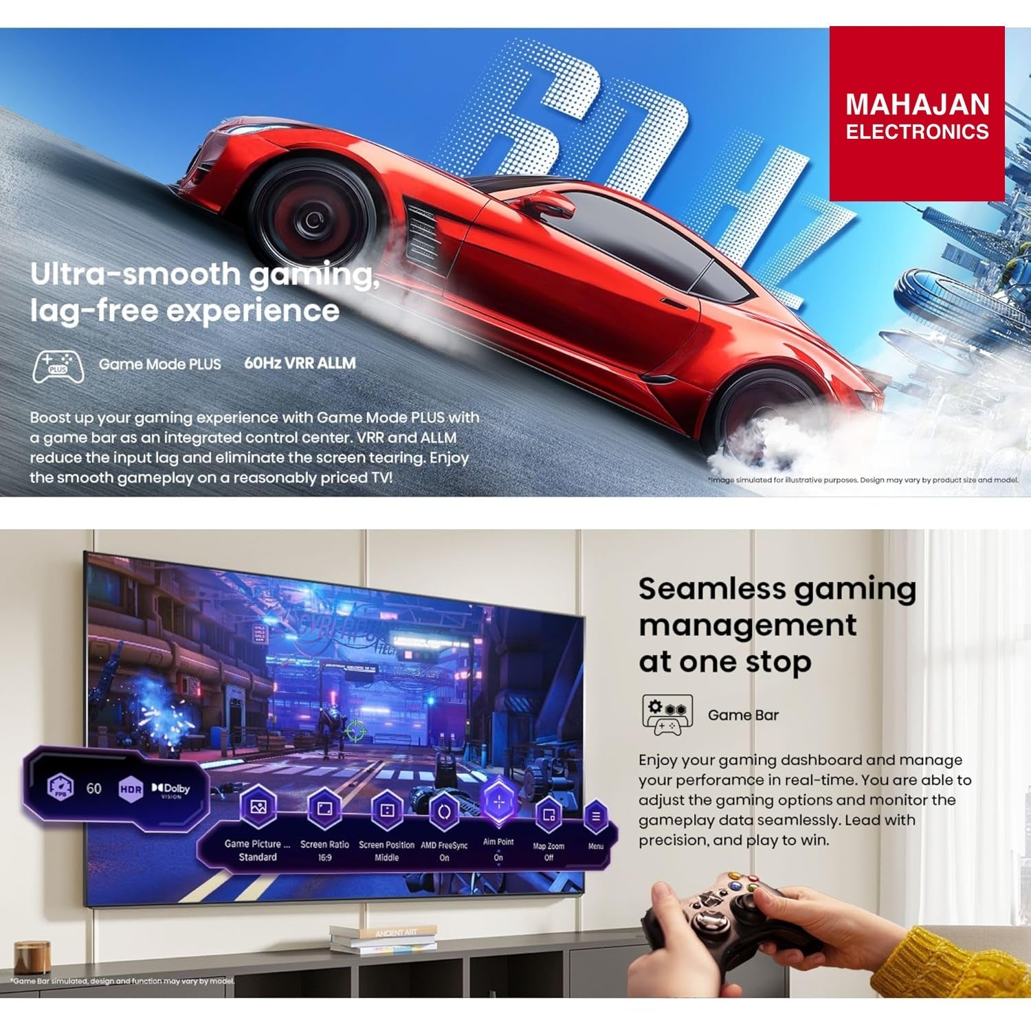 Hisense 43Q6S (2026) 108 cm (43 inches) 4K UHD QLED Smart TV with Dolby Vision & Atmos, AI Upscaling, Game – Mahajan Electronics Online.