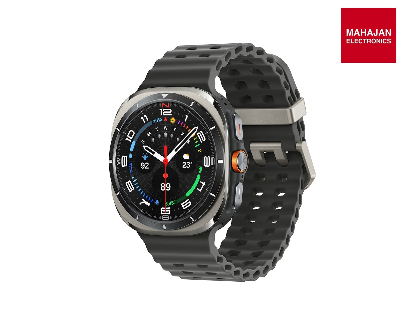 Samsung Galaxy Watch Ultra 2025 (47mm, LTE, Titanium Silver)| Upto 100h Battery| 3nm Processor| Dual GPS| Quick Button/Siren| Sapphire Glass| 10ATM and IP68| BP and ECG Monitor| Energy Score and Ages. Mahajan Electronics Online
