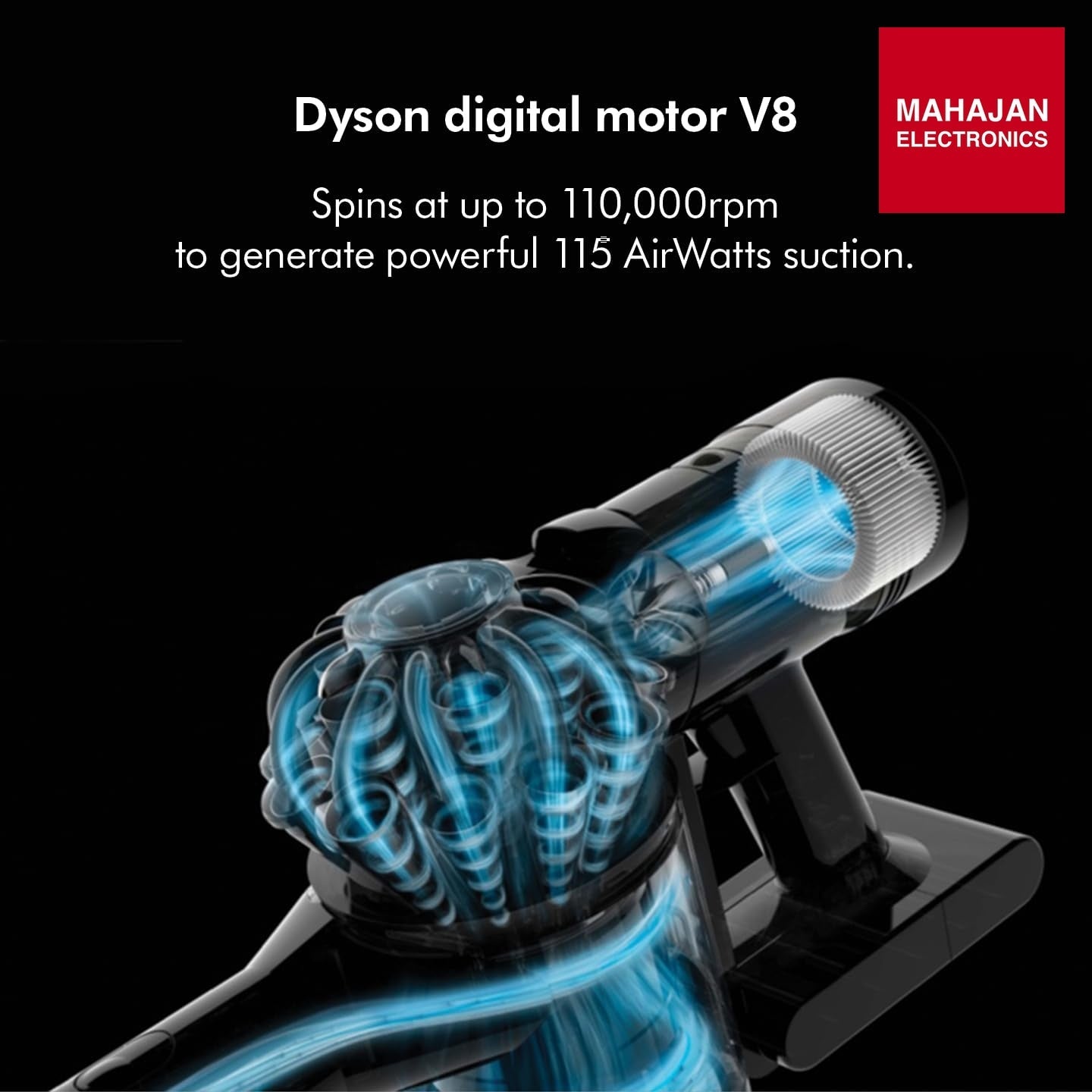 Dyson V8 Absolute Cordless Vacuum Cleaner|Powerful and Versatile|2 Year Warranty incl Accidental Damage – Mahajan Electronics Online.