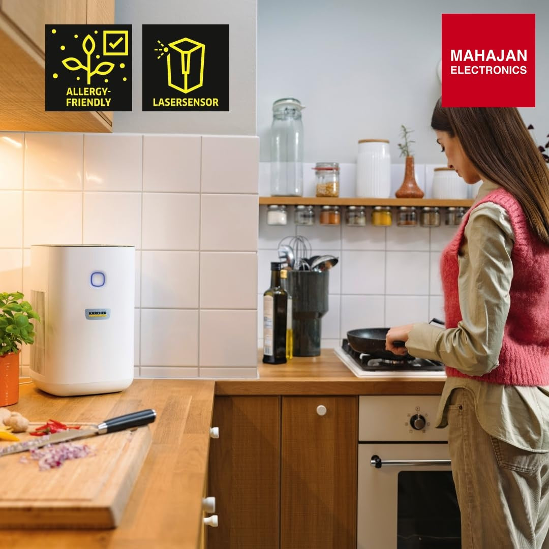 Kärcher AF20 Air Purifier For Home,Dual H13 HEPA & Activated Carbon Filters,Removes 99.99% Pathogens & Fine – Mahajan Electronics Online.