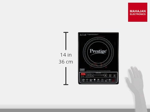 Prestige PIC 16.0 Plus 2000 Watts Induction Cooktop | 4KV Surge Protection | 8 Preset Indian Menu Option with β Mahajan Electronics Online.