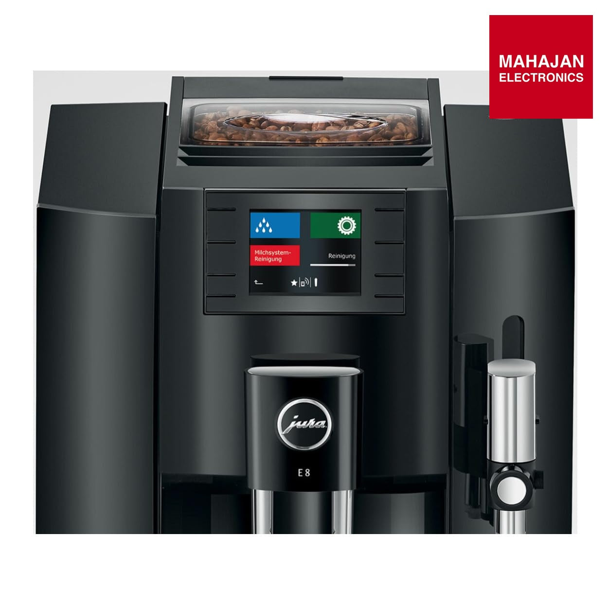 Jura E8 Automatic Coffee Machine (15270, Piano Black) Bundle with Glass Milk Container (2 Items) – Mahajan Electronics Online.