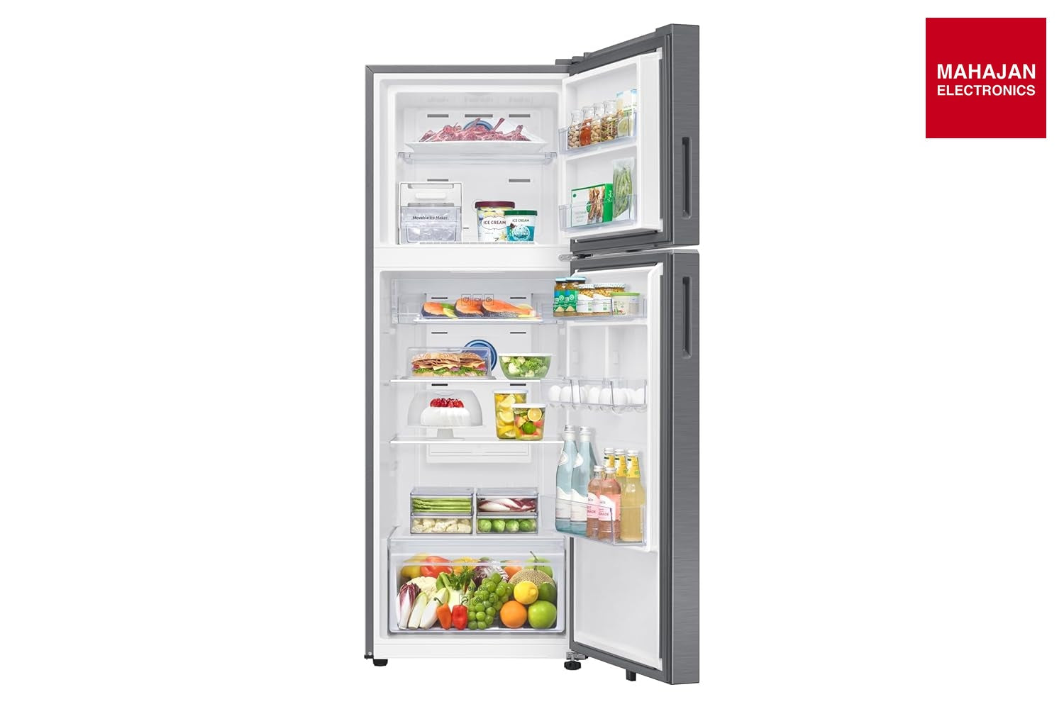 Samsung RT34HG5A42S8HL 330 L, (2026 Model) 2 Star, Convertible 5-in-1, Digital Inverter, Frost Free Double – Mahajan Electronics Online.