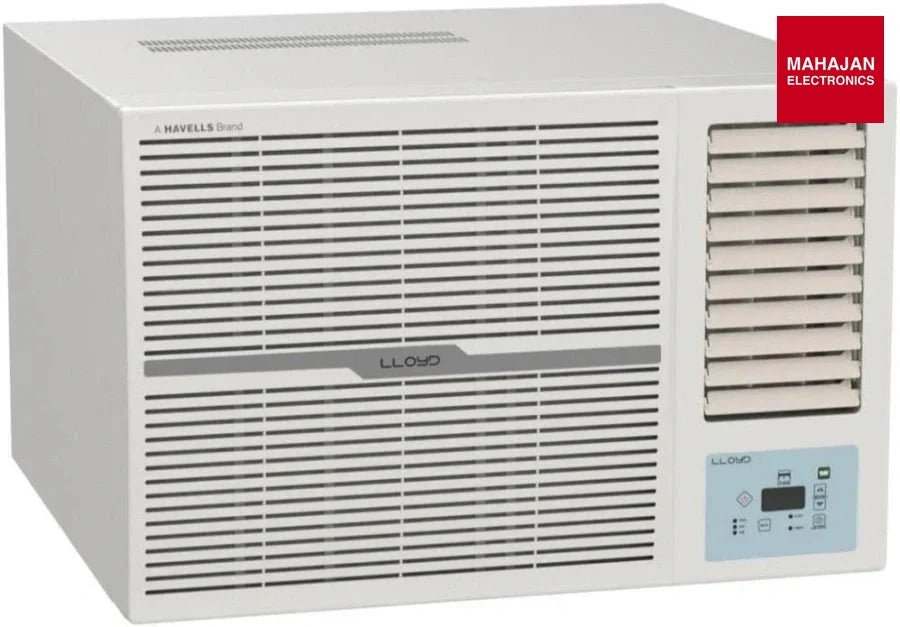 Lloyd_GLW12D2FESSW_1.0_Ton_2_Star_Fixed_Speed_Window_AC_100_Copper_White_with_Silver_Deco_Strip_-Online_Mahaja – Mahajan Electronics Online.