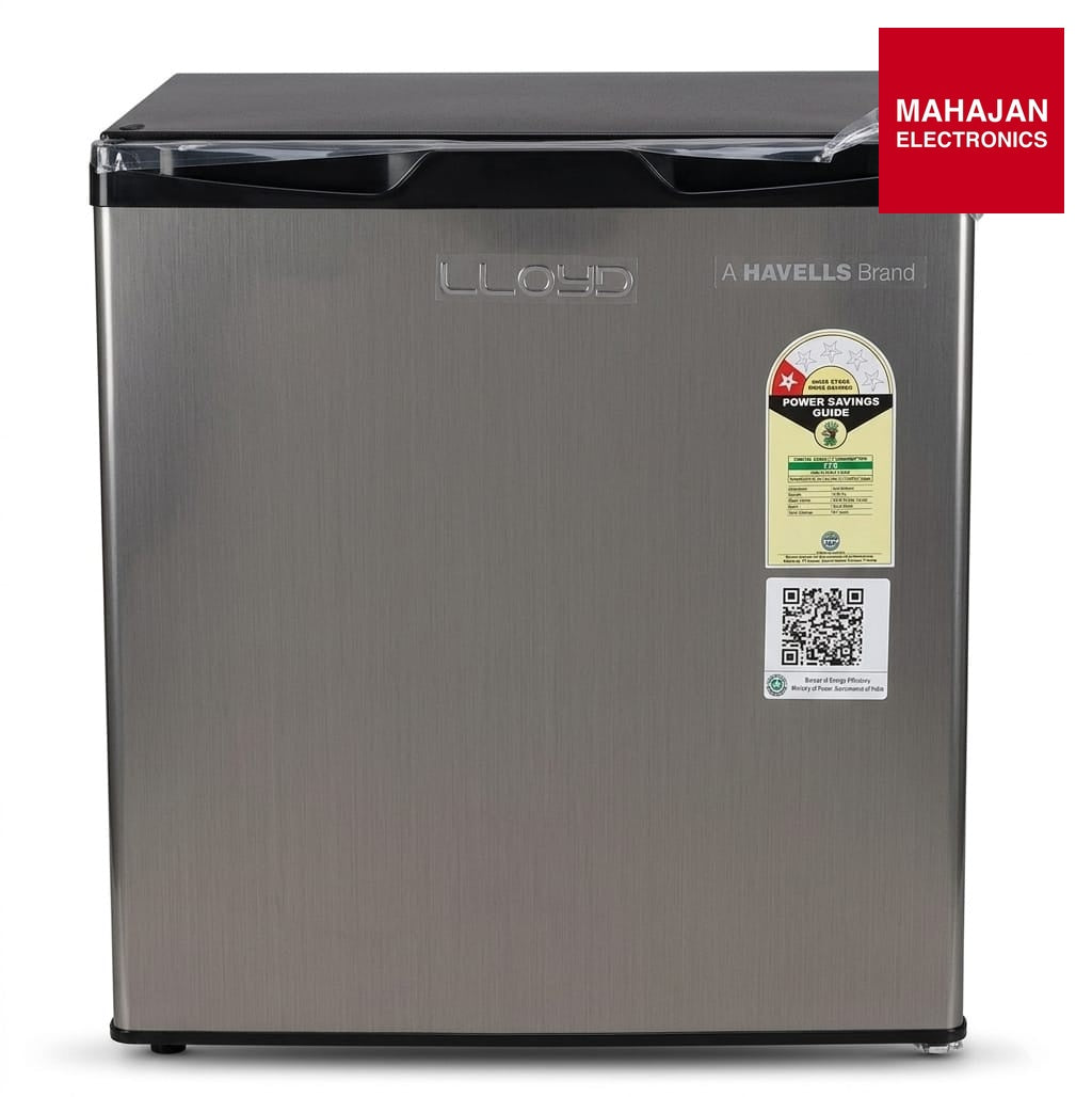 Lloyd GLDE061NMGCF 48 L 1 Star Mini Refrigerator with Freezer, Direct Cool, Grey Metalic – Mahajan Electronics Online.