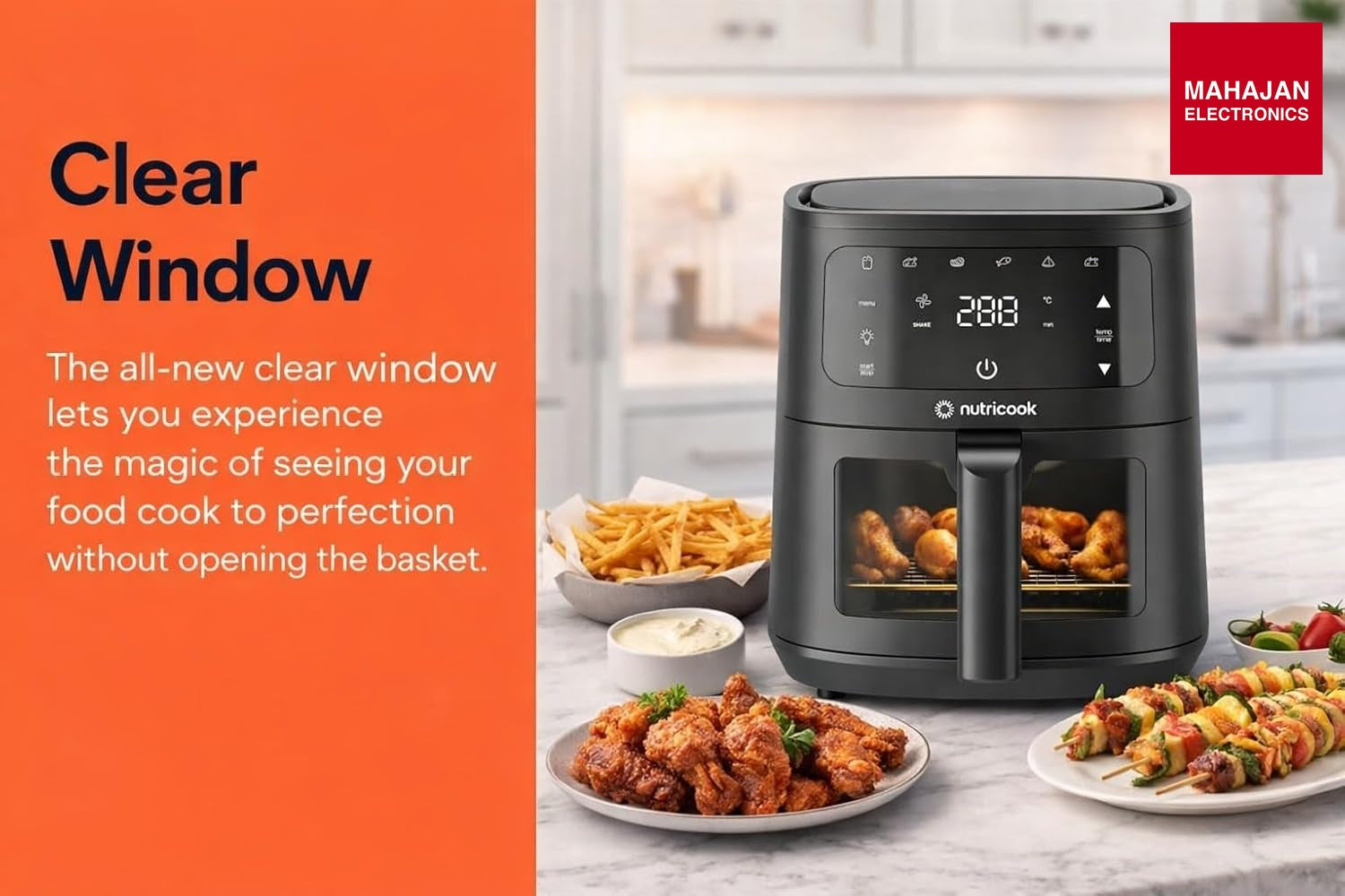 Nutricook Essential 4.5L Air Fryer , 2026 New Launch, 100% Toxin-Free Ceramic Coating - No PTFE, PFAS, PFOA ā Mahajan Electronics Online.