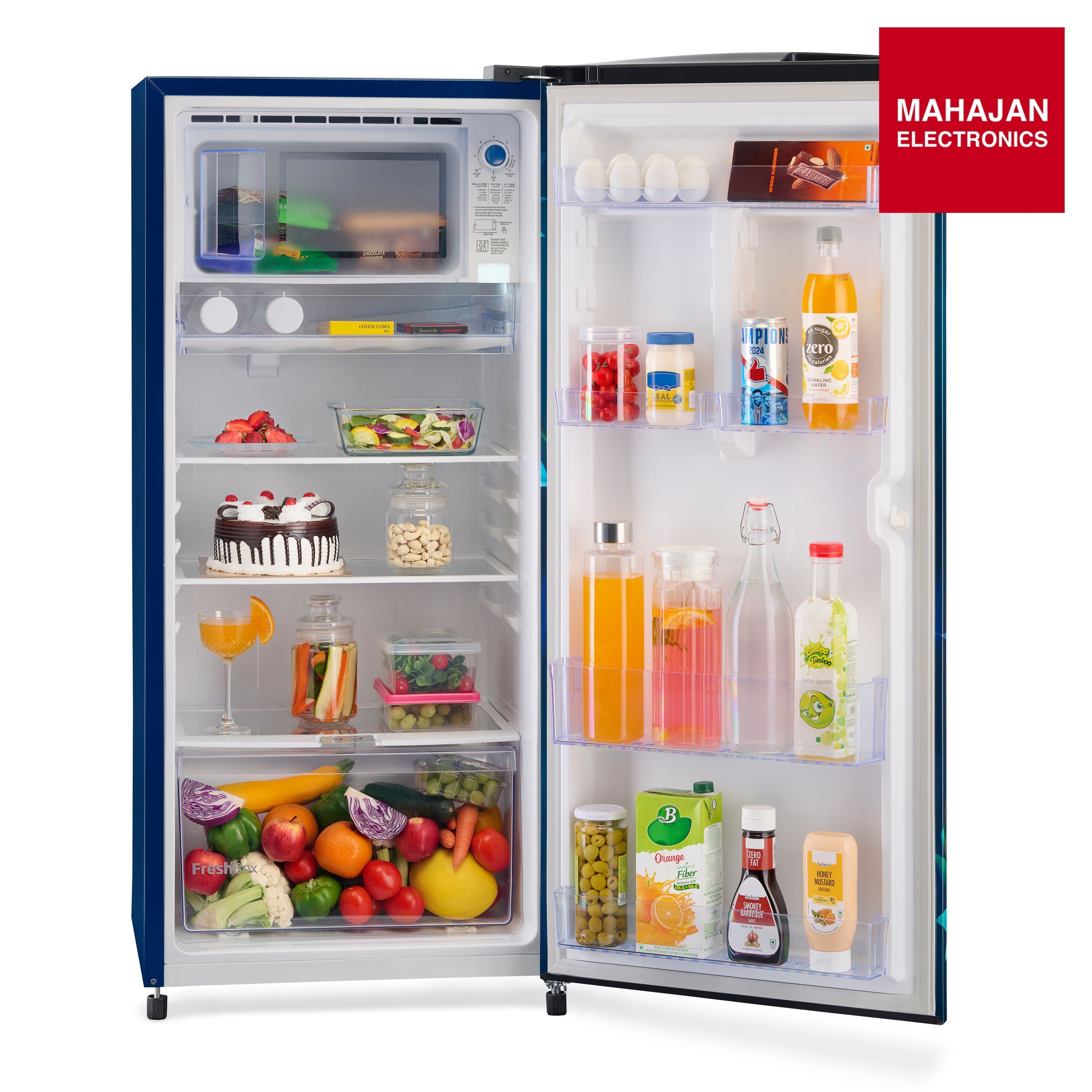 Voltas beko RDC220B / 3S0BTE0M0000GD 185 L, 3 Star, Direct Cool Single Door Refrigerator Tropical Blue – Mahajan Electronics Online.
