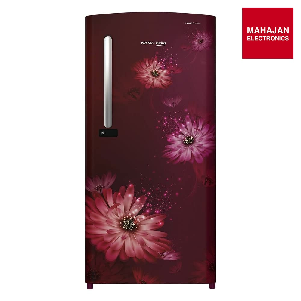 Voltas Beko - RDC245B / 3W0DWE0M000UGD 210L 3 Star Single Door Refrigerator (Dahlia Wine) | Direct Cool – Mahajan Electronics Online.
