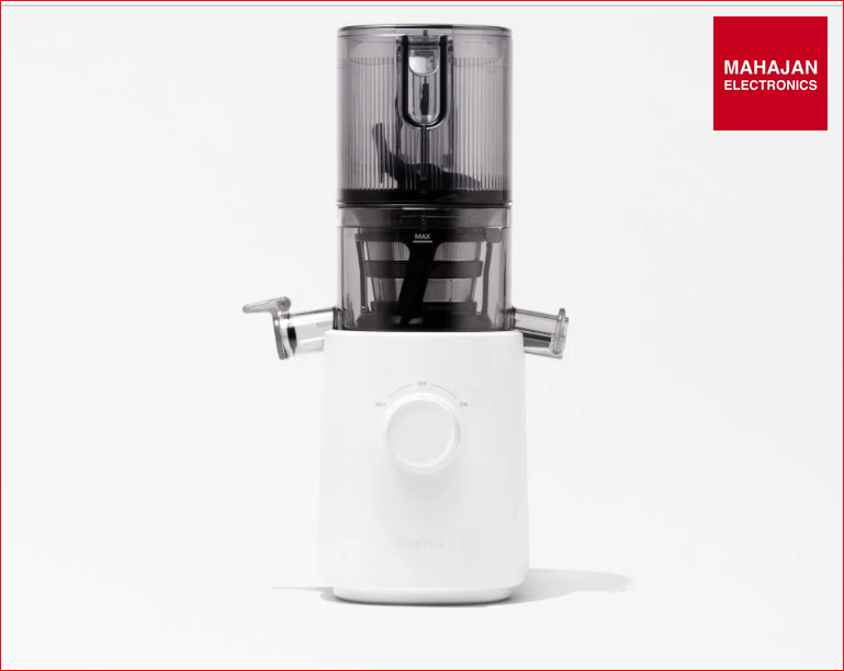 Nama J3 Compact Cold Press Juicer – Space Saving & Self Feeding for Hands-Free Operation – Lightweight – Mahajan Electronics Online.