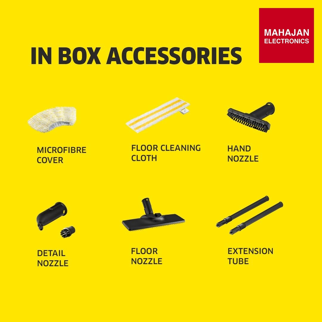 KARCHER SC 2 EasyFix Steam Cleaner, 1500W, 3.2 Bar Pressure, 1200L Steam/L Water, Chemical Free Cleaning – Mahajan Electronics Online.