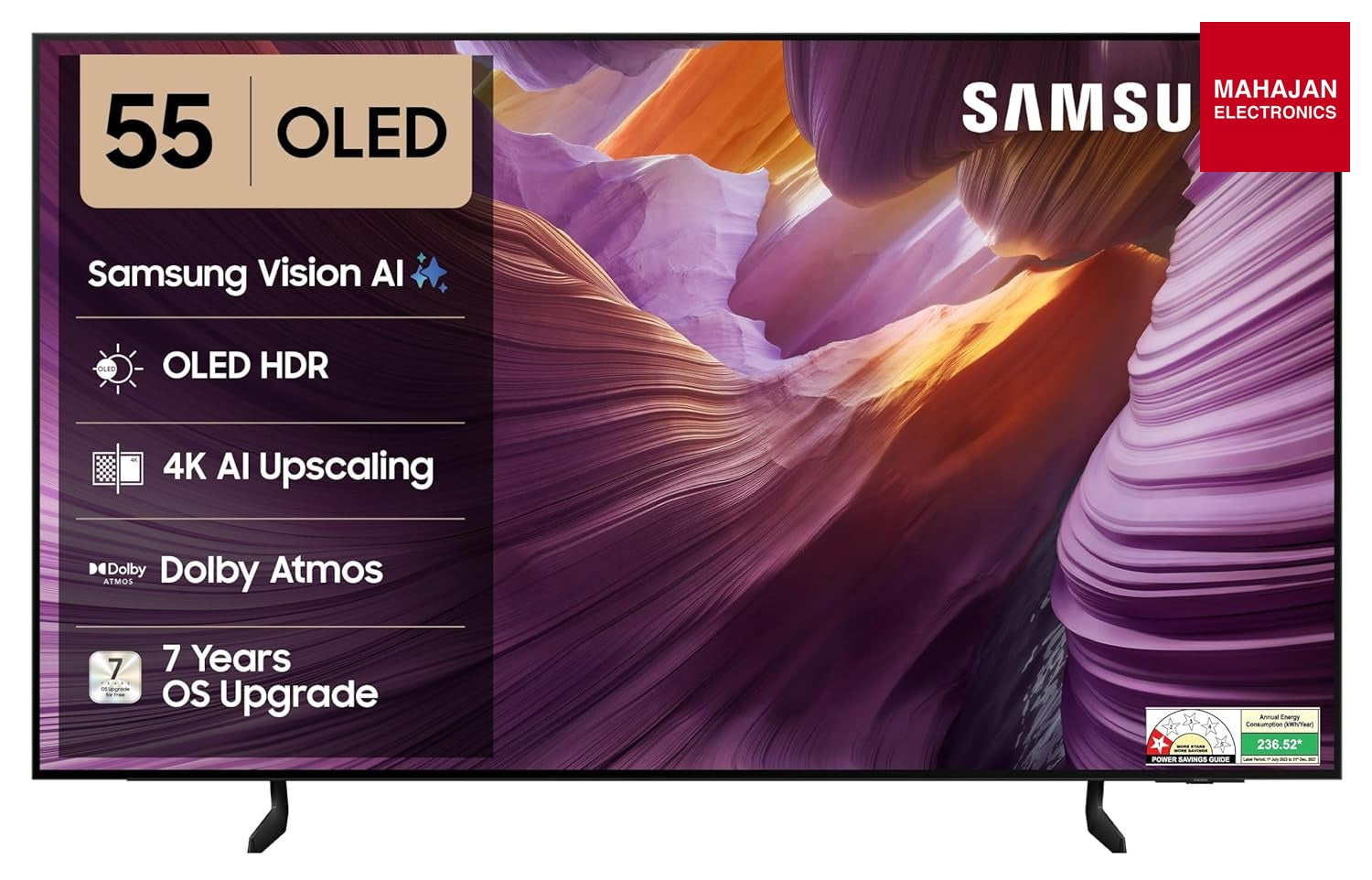 Samsung QA55S85HAELXL 138 cm (55 inches) 4K Ultra HD Smart OLED TV – Mahajan Electronics Online.