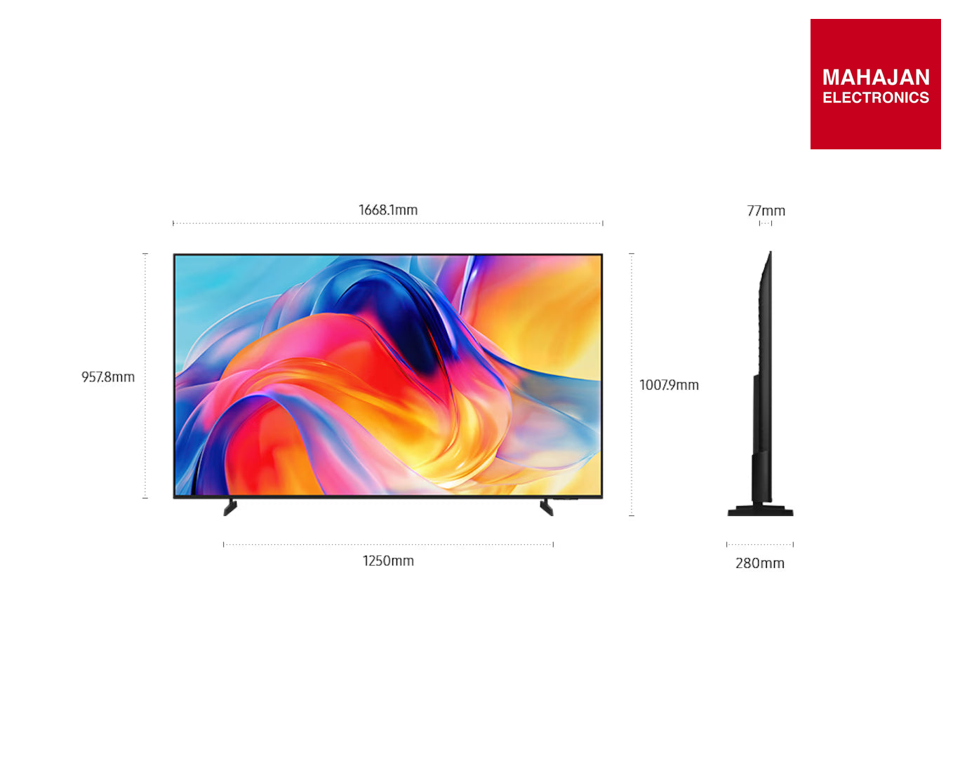 Samsung UA85M70HAULXL (85 inches) 4K Ultra HD Mini-LED 4K Vision AI Smart TV Titan Black - Online Mahajan – Mahajan Electronics Online.