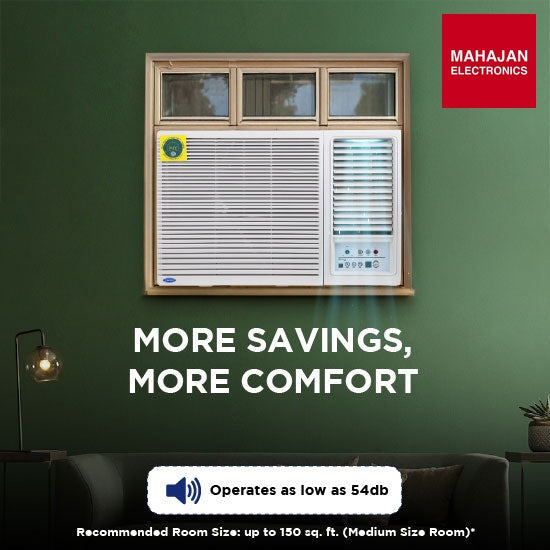 Carrier 19K ESTRELLA GXI (CIW19EC3R36F0) 1.5Ton 3 Star Window Inverter AC (Copper, Dust Filter & Turbo Mode – Mahajan Electronics Online.
