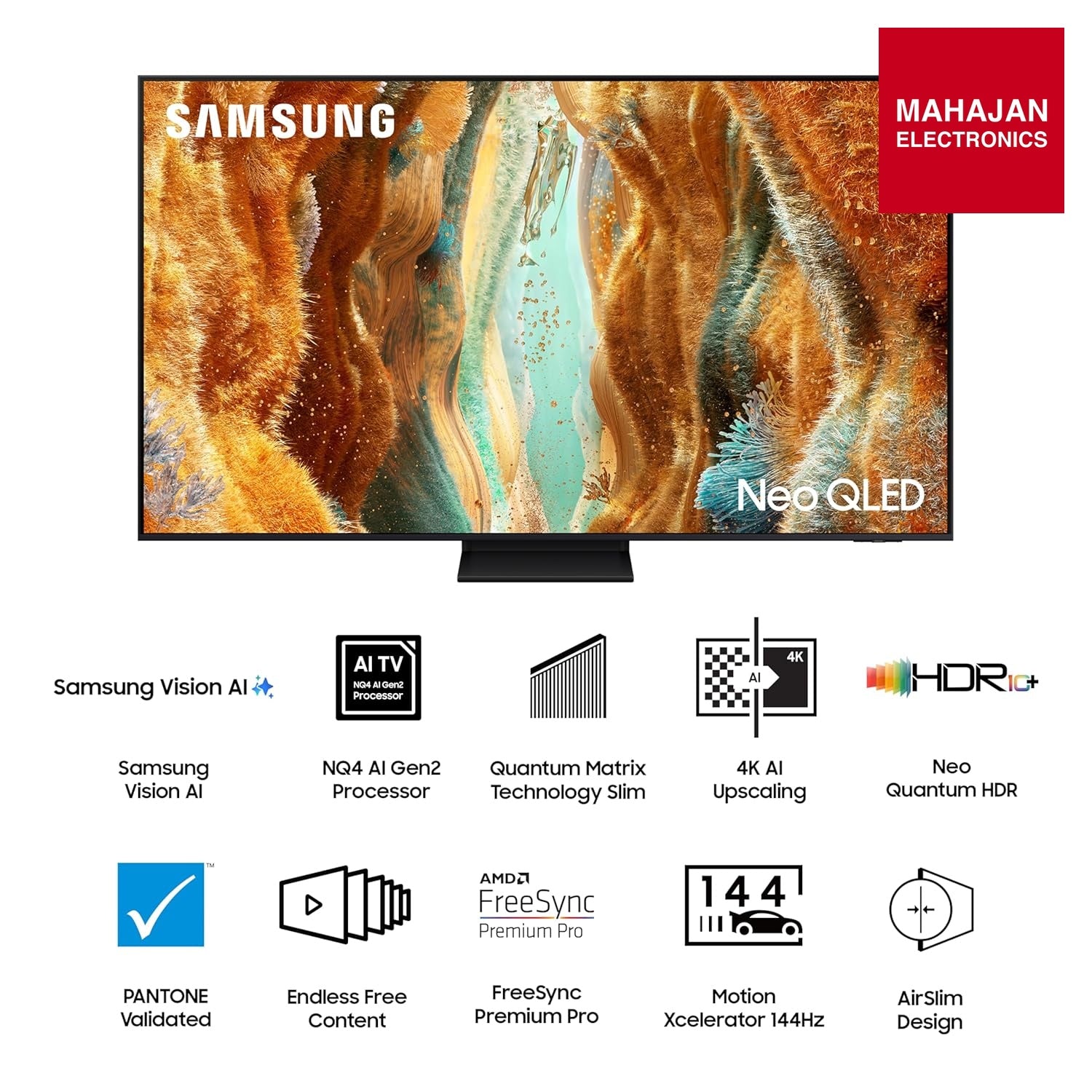Samsung QA65QN70FAULXL 163 cm (65 inches) 4K Ultra HD Mini-LED Neo-QLED Smart TV – Mahajan Electronics Online.