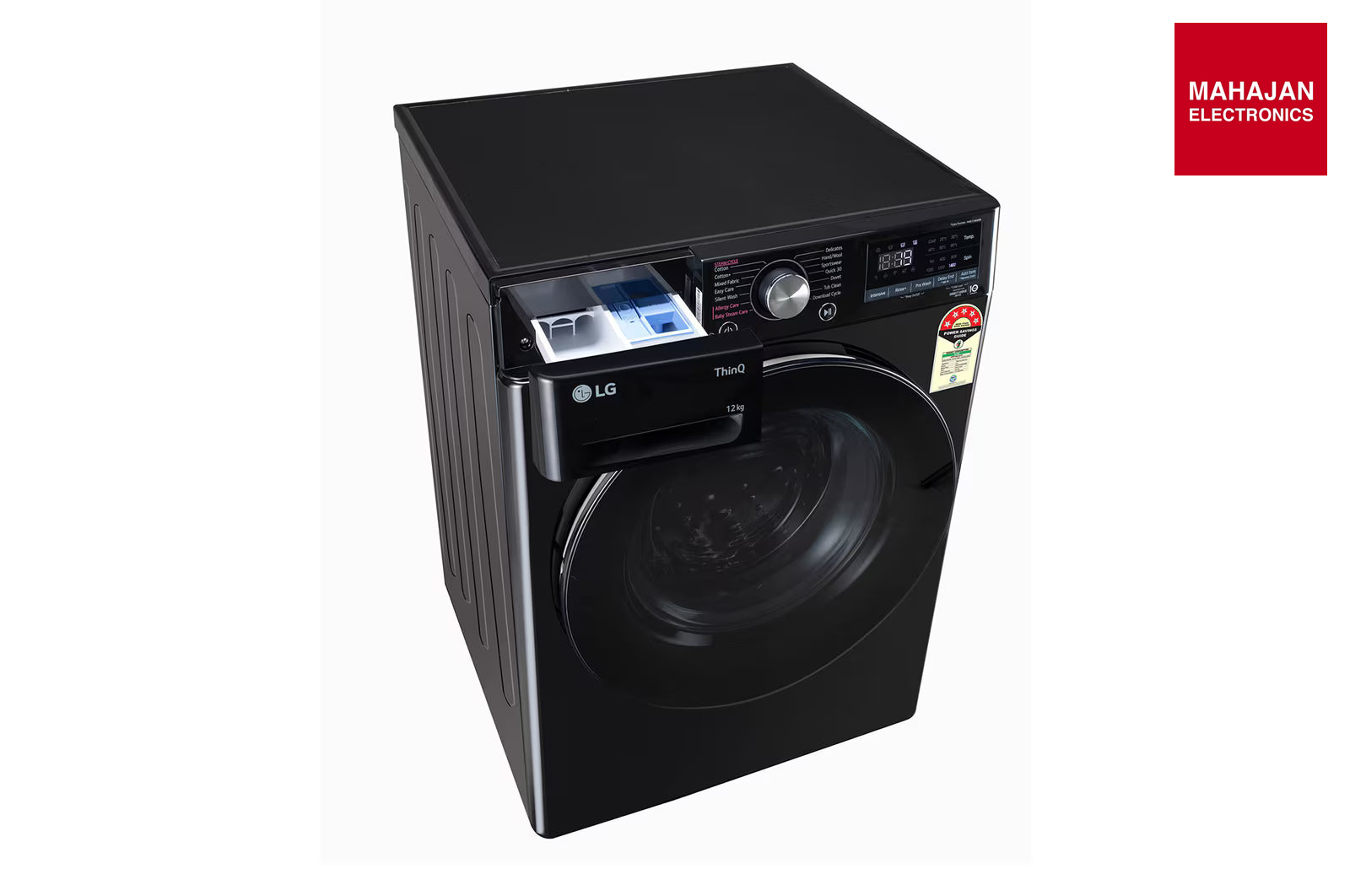 LG FHP1412Z3O 12Kg Front Load Washing Machine, AI Direct Drive™, Onyx Black – Mahajan Electronics Online.