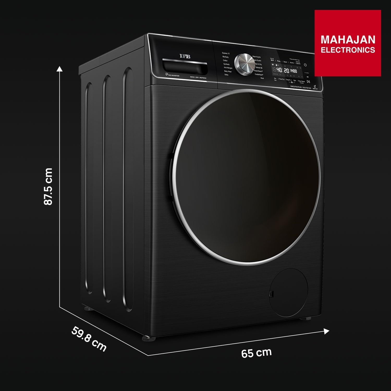 IFB EXECUTIVE PLUS ZXB 10 Kg/7 Kg/3 Kg 3-in-1, AI Powered, Fully Automatic Washer Dryer Refresher (IFB – Mahajan Electronics Online.