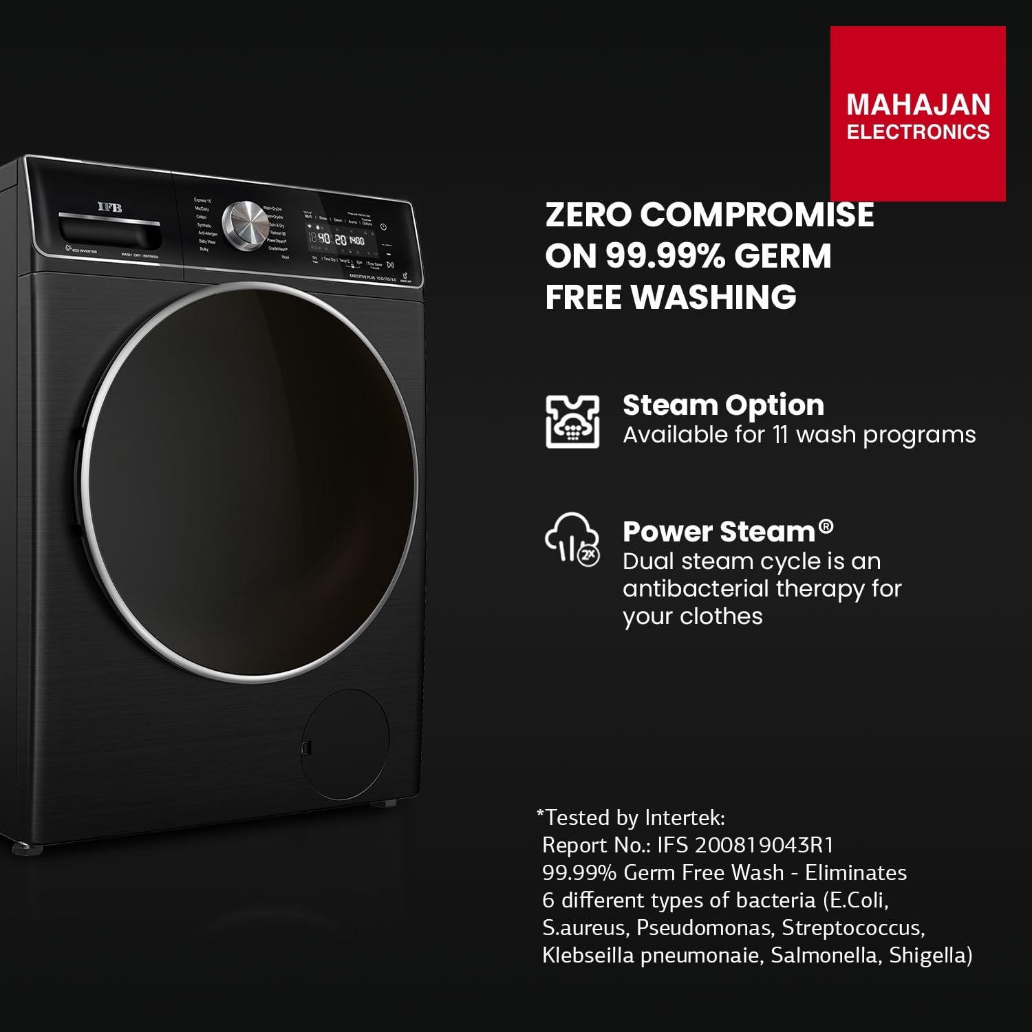 IFB EXECUTIVE PLUS ZXB 10 Kg/7 Kg/3 Kg 3-in-1, AI Powered, Fully Automatic Washer Dryer Refresher (IFB – Mahajan Electronics Online.