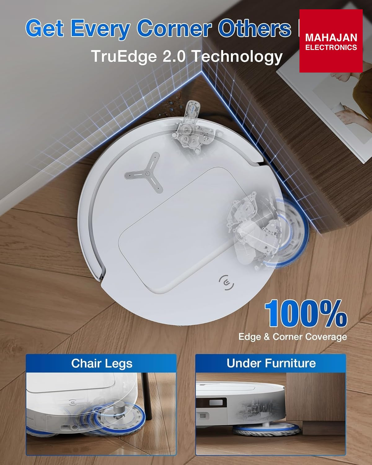 ECOVACS Deebot T50 PRO Omni 2 In 1 Robot Vacuum Cleaner & Mop,2025 Launch,15000 Pa Suction,6400 Mah – Mahajan Electronics Online.